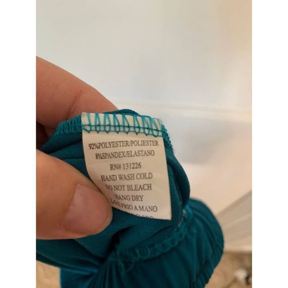 TEAL Gaucho Pants Flowy Small Medium Drawstring Waist0 - Picture 6 of 6